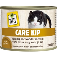 12x Vitalstyle Kattenvoer Nat Blik Care Kip 200 gr