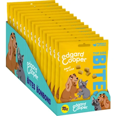 15x Edgard&Cooper Adult Bite S Kalkoen&Kip 50 gr