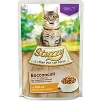 24x Stuzzy Kattenvoer Pouch Gesteriliseerd Kip 85 gr