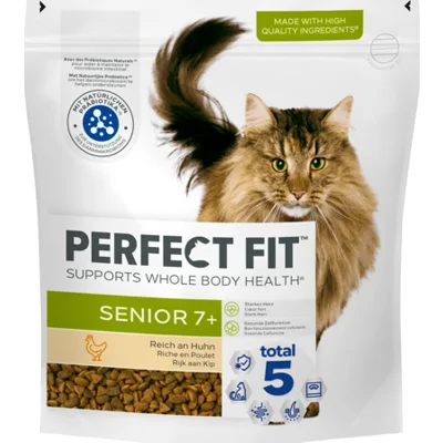 4x Perfect Fit Droogvoer Senior Kip 750 gr