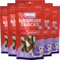 5x Braaaf Twister Vlecht Hondensnack Klein 12 cm 80 gr