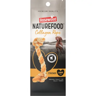 Rosewood Naturefood Hondensnack Collageen Rope Chicken L 70 gr