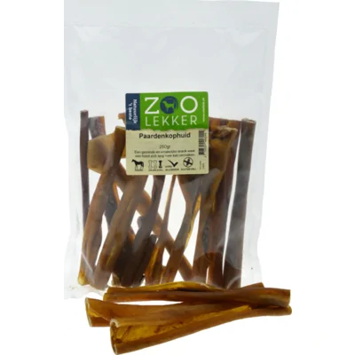 Zoolekker - Paardenkophuid hondensnack 250 g