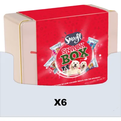 6x Smoofl Hondensnack Snack Box 200 gr