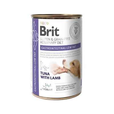 Brit Veterinary Diet Dog - Gastrointestinal Low Fat - Blik - 6 x 400 g