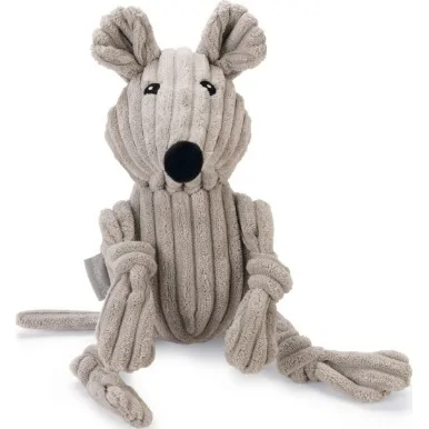 Beeztees Muis Mousy hondenspeelgoed ribstof