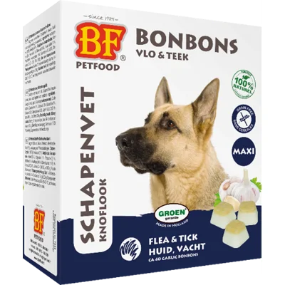 Biofood Schapenvet Maxi Bonbons Knoflook