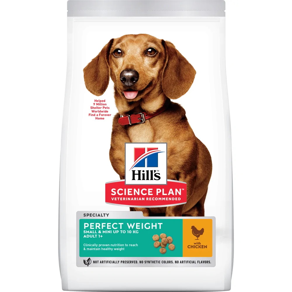 Hill's Science Plan Hond Adult Perfect Weight Small&Mini Kip 1,5kg