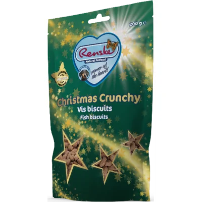 Renske Kerst Crunchy Vis beloningskoekjes hond 200 gram