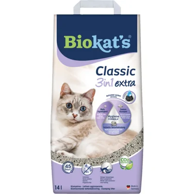 Biokat's Classic 3 in 1 Extra kattenbakvulling 14 liter