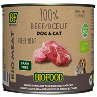 12x BF Petfood Biofood Organic Hond en Kat 100% Rund 200 gr product name