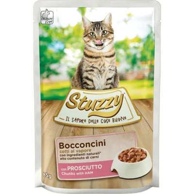 24x Stuzzy Kattenvoer Pouch Ham 85 gr
