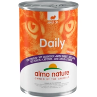 36x Almo Nature Daily Menu Kattenvoer Nat Blik Konijn 400 gr