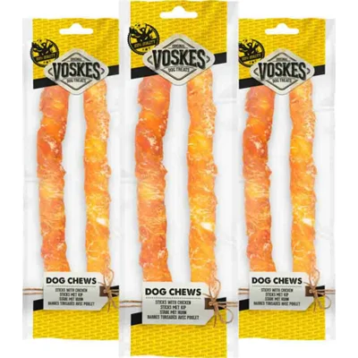 3x Voskes Stick Met Kip 25 cm 2 stuks