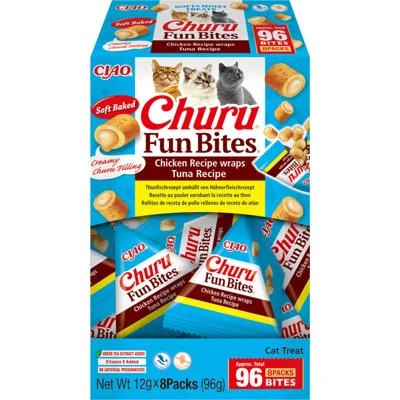 Ciao Churu Fun Bites Wraps Kattensnack Chicken&Tuna 8 x 12 gr