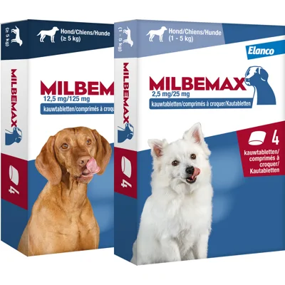Milbemax Kauwtabletten - kleine hond - 8 tabl.