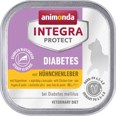 Animonda Integra Protect Cat Diabetes Kippenlever - 16 x 100 g