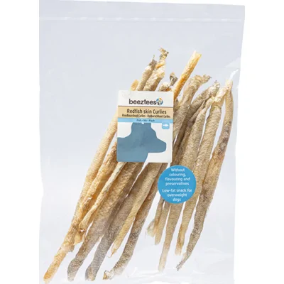 Beeztees Roodbaarshuid Curlies - 100 g