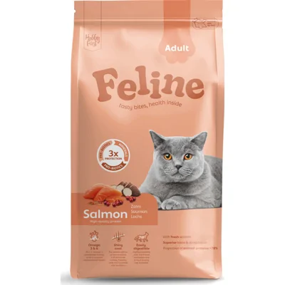 HobbyFirst Feline Kattenvoer Droog Adult Zalm 1,5 kg