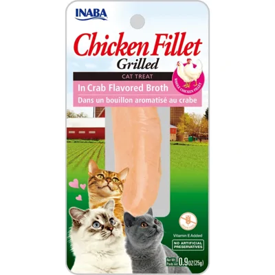 Inaba Kattensnack Grilled Chicken Krab Bouillon 25 gr