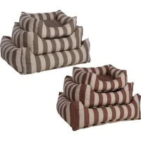 Flamingo Hondenmand Zahia - Taupe & Wit - 100 x 80 x 25 cm