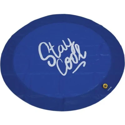 Beeztees sprinkler mat stay cool blauw 100cm hond