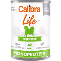 Calibra Life Dog Adult Sensitive Monoprotein Konijn natvoer hond 400 gram