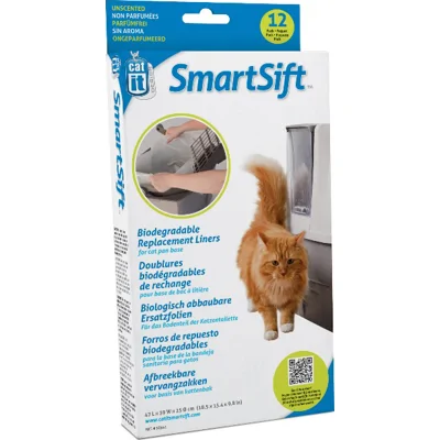 Cat It - SmartSift biologisch afbreekbare zak 47x39x25CM 70L / 12 zakken