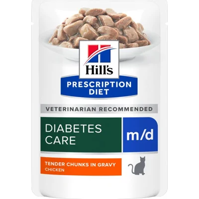 Hill's Prescription Diet m/d Diabetes Care kattenvoer met Kip 12x85gr