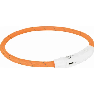 Trixie Flash Lichtgevende Band USB TPU/nylon oranje 65 cm