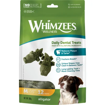 Whimzees Krokodil Medium 12st