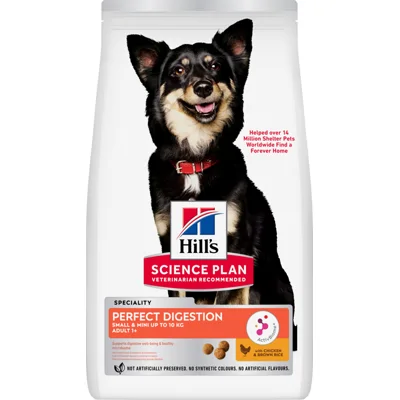 Hill's Adult Perfect Digestion Small & Mini met kip & bruine rijst hondenvoer 3 kg