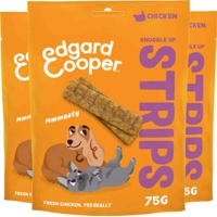 3x Edgard&Cooper Adult Strips Kip 75 gr