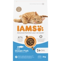 3x IAMS Kat Adult Oceaanvis 3 kg