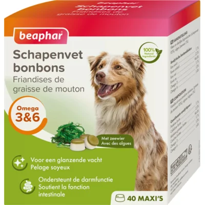 6x Beaphar Schapenvet Bonbons Zeewier 245 gr