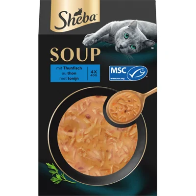 Sheba Soup Tonijn - 8 x 40 gram