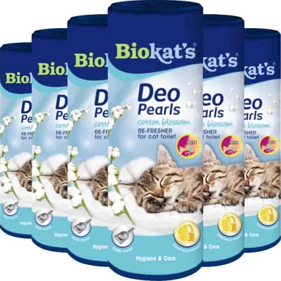 6x Biokat's Deo Pearls Cotton Blossom 700 gr
