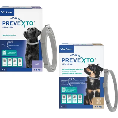 Virbac PreveXto Halsband hond < 8 kg - 1 stuk