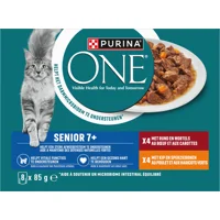 Purina ONE Senior Pouch Rund & Kip 8x85 gr