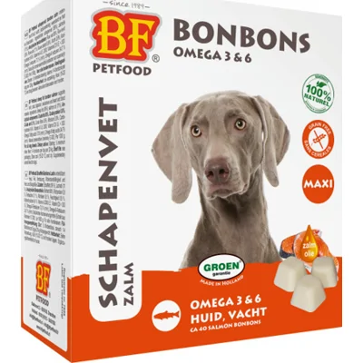 Biofood Schapenvet Maxi Bonbons Zalm