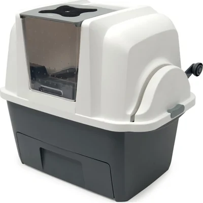 Cat It - SmartSift kattentoilet incl 4 afvalzakken - Antraciet/wit