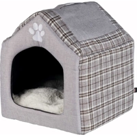 Trixie relax iglo hondenhuis silas grijs / creme 40x45x40 cm