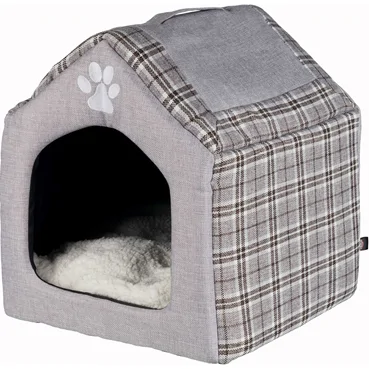 Trixie relax iglo hondenhuis silas grijs / creme 40x45x40 cm