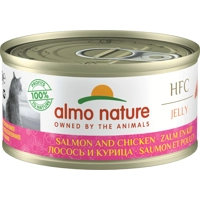 Almo Nature HFC Jelly zalm en kip natvoer kat (70 g) 12 x 70 g