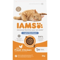 3x IAMS Kat Adult Sterilised - Overweight Kip 3 kg