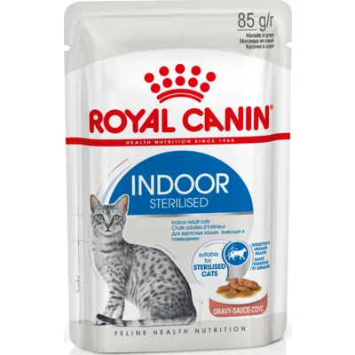 48x Royal Canin Indoor Gravy Kattenvoer Nat 85 gr