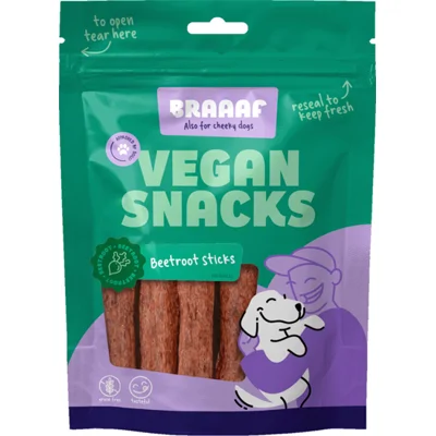 Braaaf Sticks Hondensnack Bieten 12 cm 80 gr