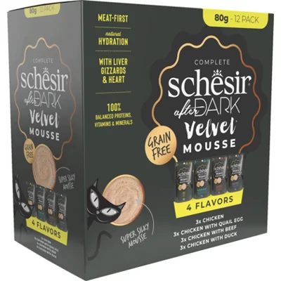 Schesir After Dark Velvet Mousse Variatie-Pack 12 x 80 gr