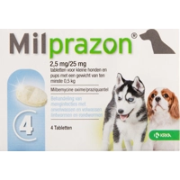 Milprazon kleine hond (2,5 mg) - 2 x 4 tabletten