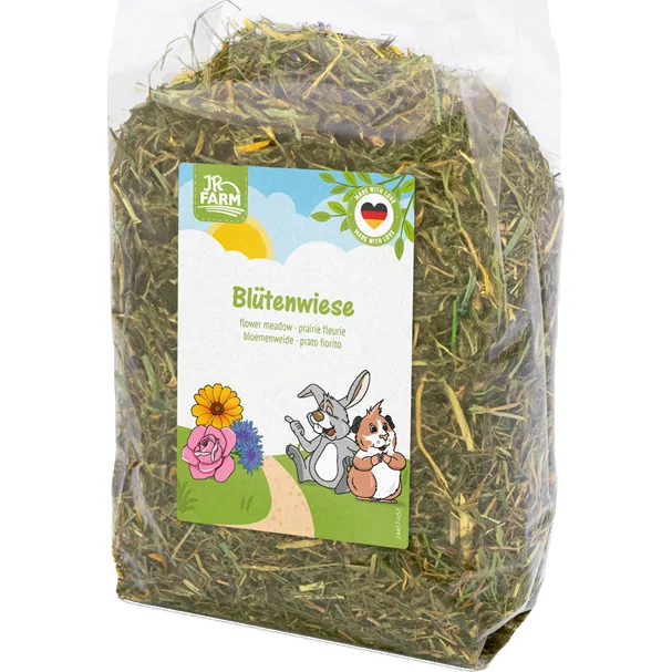 JR Farm Ruwe Knaagdiersnack - Bloemenweide - 100 gram